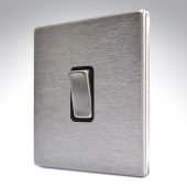 Hamilton 74CR21SS-B CFX Satin Steel 1 Gang Light Switch