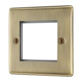 BG NABEMS2 Antique Brass Double Euro Plate