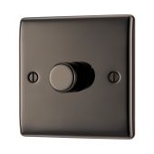 BG NBN81 Black Nickel Single Intelligent LED 2 Way Dimmer Switch 