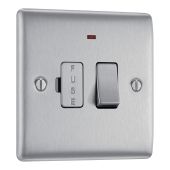 BG NBS52 Stainless Steel Switched 13A Fused Connection Unit with Neon