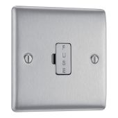 BG NBS54 Stainless Steel Unswitched 13A Fused Connection Unit