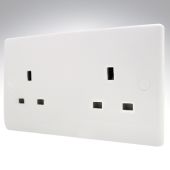 BG 824 Unswitched Double Socket