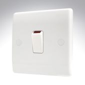 BG 858 25A Flex Outlet Plate with Bottom Cable Entry