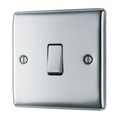 BG NPC12 Polished Chrome Single Switch 10A 2 Way