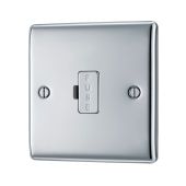 BG NPC54 Polished Chrome Unswitched 13A Fused Connection Unit