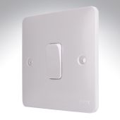 Hager Sollysta WMPS11 Light Switch 1 Gang 1 Way