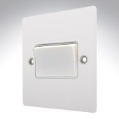 Hamilton 8MWTPWH-W Matt White Fan Isolating Switch