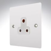 Hamilton 8MWUS5W Matt White Unswitched 5A Socket