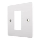 Hamilton 8MWEURO1 White Metal Single Module Euro Plate