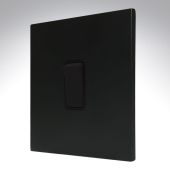 Hamilton 7MBCR21BL-B CFX Matt Black 10A 1 Gang 2 Way Light Switch