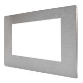 Hamilton 84CEURO3 CFX Satin Steel 3 Gang Modular Plate