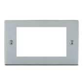 Hamilton 87EURO4 Polished Chrome 4 Gang Modular Plate