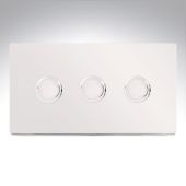 Hamilton 87C3X40 CFX Polished Chrome Dimmer 3 Gang 400W