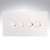 Hamilton 87C4X40 CFX Polished Chrome Dimmer 4 Gang 400W