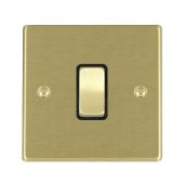 Hamilton 72R31SB-B Satin Brass 10A single intermediate light switch