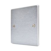 Hamilton 76BPS Satin Chrome single blank plate