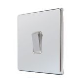 Hamilton 77CR21BC-W CFX Polished Chrome 10A single 2 way light switch