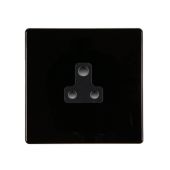 Hamilton 7BCUS5B CFX Gloss Black Lighting Socket 1 Gang 5a