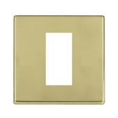 Hamilton 7G21EURO1 G2 Polished Brass 1 module Euro plate