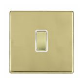 Hamilton 7G21R21PB-W G2 Polished Brass 10A single 2 way light switch