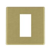 Hamilton 7G22EURO1 G2 Satin Brass 1 module Euro plate