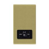 Hamilton 7G22SHSB G2 Satin Brass dual voltage shaver socket