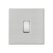 Hamilton Hartland G2 Satin Stainless 10a 1 Gang Light Switch