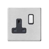 Hamilton Hartland G2 Satin Stainless 13a Single Socket