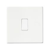 Hamilton Hartland G2 Matt White 10a 1 Gang Light Switch