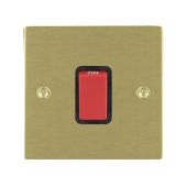 Hamilton 8245B Satin Brass 45A double pole isolator