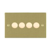 Hamilton 824X40 Satin Brass quadruple 400w 2 way dimmer