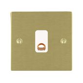 Hamilton 82COW Satin Brass 20A cable outlet plate