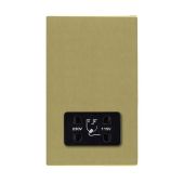 Hamilton 82CSHSB CFX Satin Brass dual voltage shaver socket