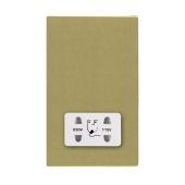 Hamilton 82CSHSW CFX Satin Brass dual voltage shaver socket