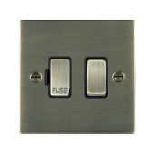 Hamilton 89SPAB-B Antique Brass 13A switched fused spur