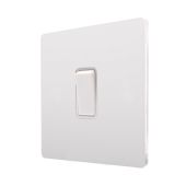 Hamilton 8WPCR31WH-W CFX Primed White 10A single intermediate light switch