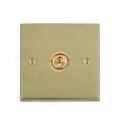 Hamilton 92T21 Polished Brass Dolly Switch 1 Gang 10A