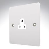 Hamilton 80US2W Gloss White 1 gang 2A Unswitched Socket