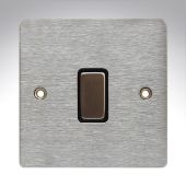 Hamilton 84R21SS-B Stainless Steel 10a 1 Gang Light Switch