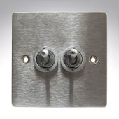 Hamilton 84T22 Stainless Steel 20a 2 Gang Dolly Switch