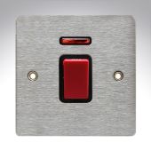 Hamilton 8445NB Stainless Steel 45a Double Pole Switch