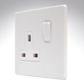 Hamilton 7WCSS1WH-W CFX Gloss White Single Socket