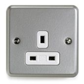 MK K848ALM Unswitched Socket 1 Gang 13a