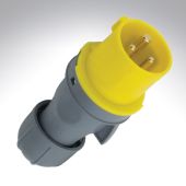 Lewden PM16/1000N Lewden 16A 110V 3 Pin Industrial Yellow Plug