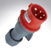 Lewden PM32/1800N Lewden 32A 240V 5 Pin Industrial Red Plug