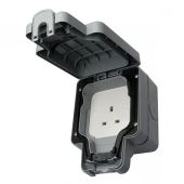 MK 56480GRY Outdoor Unswitched 13A Socket