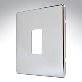 MK K24331POC Aspect Grid Plate 1 Module Polished Chrome