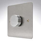 MK K14301BSS Edge Brushed Steel Dimmer 1 Gang 500w