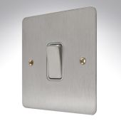 MK K14371BSSW Edge Brushed Steel Switch 1 Gang 20amp