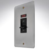 MK K14336BSSB Edge Brushed Steel Switch 45amp Vertical